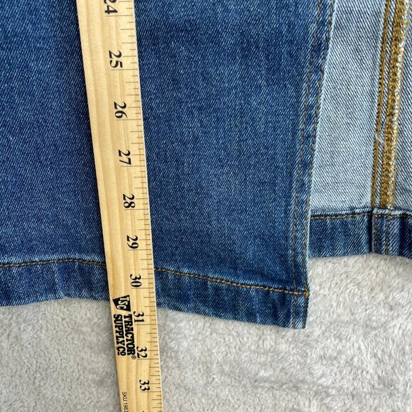 NEW Steve Madden Women's M Denim Midi Skirt With Front Slit - Picture 8 of 10